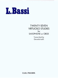 Luigi Bassi: 27 Virtuose Etudes (noty na saxofon, hoboj)