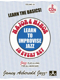 Aebersold Jazz Play-Along 24: Major and Minor (noty na nástroje C, Eb, Bb, basového klíče) (+audio)