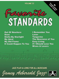 Jazz Play-Along 22: Favorite Standards (noty na nástroje C, Eb, Bb, basového klíče) (+audio)