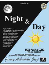 Jazz Play-Along 51: Night And Day (noty na nástroje C, Eb, Bb, basového klíče) (+audio)
