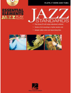 Essential Elements Jazz Play Along - Jazz Standards (noty na příčnou flétnu, lesní roh, pozoun) (+audio)