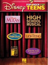 Young Women's Edition: Disney Pop/Rock for Teens (noty na klavír, zpěv, akordy) (+audio)