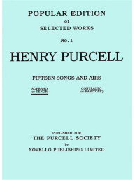 Henry Purcell: 15 Songs And Airs Set 1 - Soprano Or Tenor (noty na zpěv, klavír) (+audio)