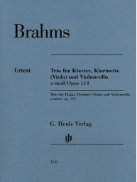 Johannes Brahms: Trio in A Minor, Op. 114 (noty na klarinet (violu), violoncello, klavír)
