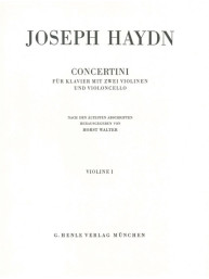 Franz Joseph Haydn: Concertini For Piano (noty na 2 housle, violoncello, klavír)