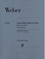 Carl Maria von Weber: Selected Piano Works (noty na klavír)