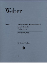 Carl Maria von Weber: Selected Piano Works (noty na klavír)