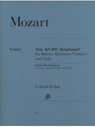W.A. Mozart: Trio E Flat Major KV498 (noty na klarinet (housle), violu, klavír)
