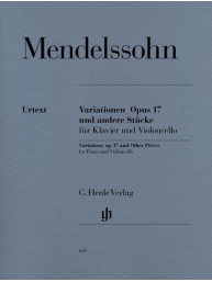 Felix Mendelssohn Bartholdy: Variations Op. 17 and Other Pieces (noty na violoncello, klavír)