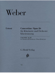 Carl Maria von Weber: Concertino Op. 26 For Clarinet And Orchestra (noty na klarinet, klavír)