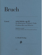 Max Bruch: 8 Pieces, Op. 83 (noty klarinet (housle), violu (violoncello), klavír)