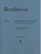 Ludwig van Beethoven: Piano Sonata No. 12 in A-flat Major, Op. 26 - Funeral March (noty na klavír)