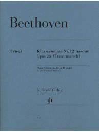 Ludwig van Beethoven: Piano Sonata No. 12 in A-flat Major, Op. 26 - Funeral March (noty na klavír)