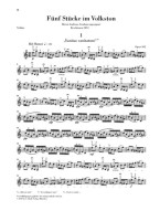 Robert Schumann: 5 Pieces in Folk Style, Op. 102 (noty na housle, klavír)