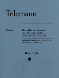 Georg Philipp Telemann: Methodical Sonatas Volume 2 (noty na příčnou flétnu (housle), klavír)