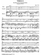 Ludwig van Beethoven: Piano Trios Volume I (noty na housle, violoncello, klavír)