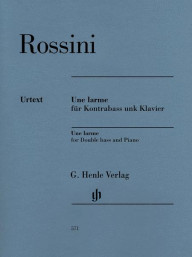 Gioachino Rossini: Une Larme For Double Bass And Piano (noty na kontrabas, klavír)