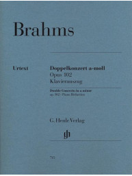 Johannes Brahms: Double Concerto A Minor Op. 102 (noty na housle, violoncello, klavír)