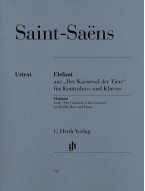 Camille Saint-Saëns: Elephant - The Carnival Of The Animals (noty na kontrabas, klavír)
