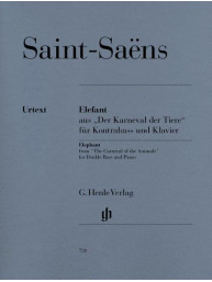 Camille Saint-Saëns: Elephant - The Carnival Of The Animals (noty na kontrabas, klavír)