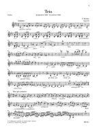 Johannes Brahms: Horn Trio E Flat Major Op. 40 (noty na housle, lesní roh, klavír)
