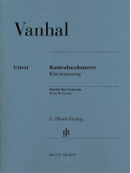 Jan Křtitel Vaňhal: Double Bass Concerto (noty na kontrabas, klavír)