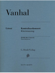 Jan Křtitel Vaňhal: Double Bass Concerto (noty na kontrabas, klavír)
