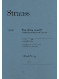 Richard Strauss: 4 Songs Op. 27 (noty na zpěv, vysoký hlas, klavír)
