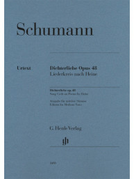 Robert Schumann: Dichterliebe Op. 48 Song Cycle On Poems By Heine (noty na zpěv, střední hlas, klavír)