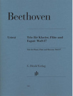 Beethoven: Trio For Piano, Flute And Bassoon WoO 37 (noty na příčnou flétnu, fagot, klavír)