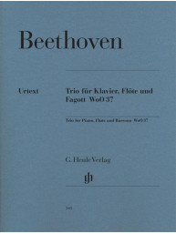 Beethoven: Trio For Piano, Flute And Bassoon WoO 37 (noty na příčnou flétnu, fagot, klavír)