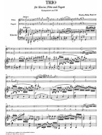 Beethoven: Trio For Piano, Flute And Bassoon WoO 37 (noty na příčnou flétnu, fagot, klavír)
