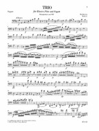 Beethoven: Trio For Piano, Flute And Bassoon WoO 37 (noty na příčnou flétnu, fagot, klavír)