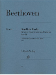 Beethoven: Complete Songs for Voice and Piano Volume I (noty na zpěv, klavír)