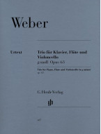 Carl Maria von Weber: Trio In G Minor Op.63 (noty na příčnou flétnu, violoncello, klavír)