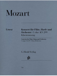 W.A. Mozart: Concerto in C Major, K. 299 (noty na příčnou flétnu, harfu, klavír)