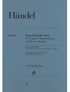 Georg Friedrich Händel: 9 German Arias (noty na zpěv, sólový nástroj, basso continuo)