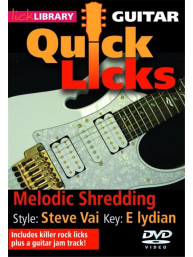 Quick Licks: Steve Vai Melodic Shredding (video škola hry na kytaru)