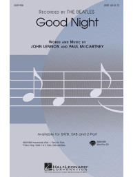 Beatles: Good Night (noty na sborový zpěv, SATB) - SADA 5 ks