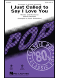 Stevie Wonder: I Just Called to Say I Love You (noty na sborový zpěv, SATB) - SADA 5 ks