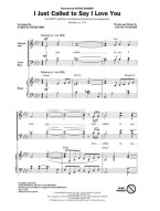 Stevie Wonder: I Just Called to Say I Love You (noty na sborový zpěv, SATB) - SADA 5 ks