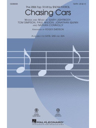 Snow Patrol: Chasing Cars (noty na sborový zpěv, SATB) - SADA 5 ks