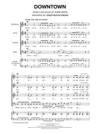 Petula Clark: Downtown (noty na sborový zpěv, SATB) - SADA 5 ks
