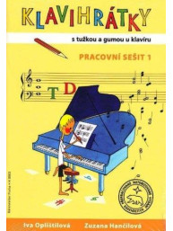 Klavihrátky - s tužkou a gumou u klavíru - pracovní sešit 1