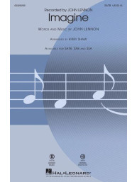 John Lennon: Imagine (noty na sborový zpěv, SATB) - SADA 5 ks