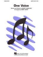 Barry Manilow: One Voice (noty na sborový zpěv, SATB a cappella) - SADA 5 ks