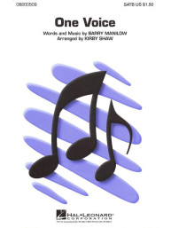 Barry Manilow: One Voice (noty na sborový zpěv, SATB a cappella) - SADA 5 ks