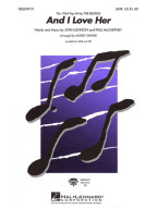 Beatles: And I Love Her (noty na sborový zpěv, SATB) - SADA 5 ks