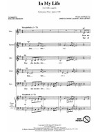 Beatles: In My Life (noty na sborový zpěv, SATB a cappella) - SADA 5 ks
