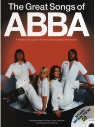 The Great Songs Of Abba (+audio) (noty, akordy, texty, klavír, kytara, zpěv)